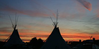 Authentic Sioux Native American style tipis