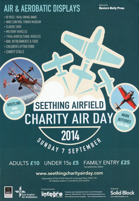 seething airfield charity air day poster