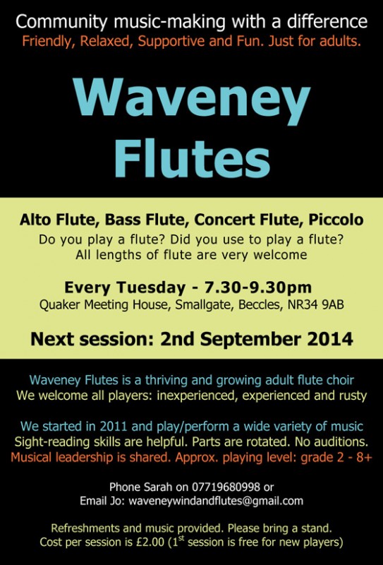 waveny music groups waveney flutes