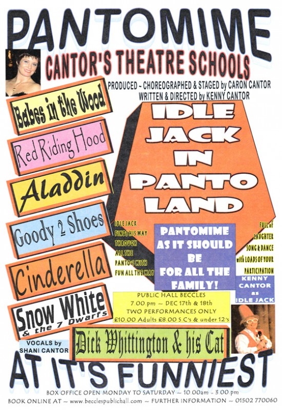 IDLE JACK in PANTO LAND Beccles Public Hall