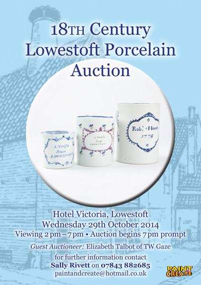 Lowestoft Porcelain auction