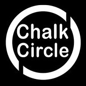chalk circle snow child