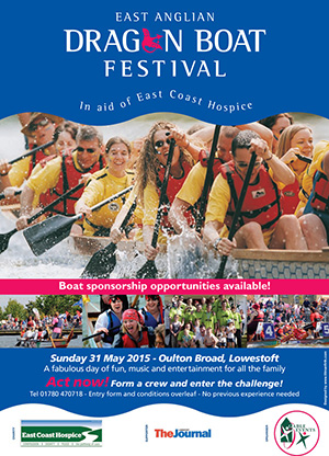 East Anglian Dragon Boat Festival, Sunday 31st May 2015