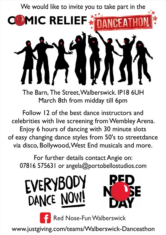 Comic Relief Suffolk: We have 10 spaces left for this DANCEATHON!