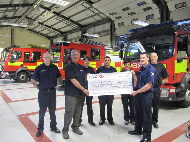 Lowestoft Firefighters Raise Funds for Mens Cancer Charity