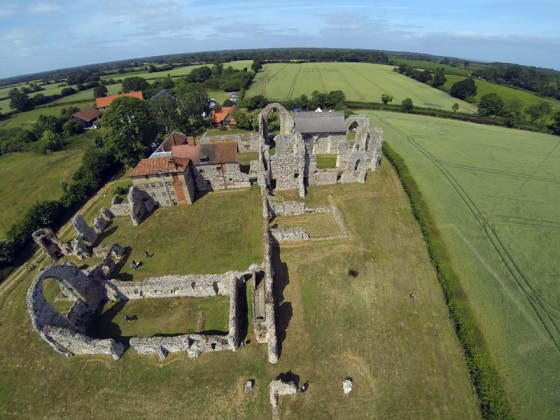 3D Photography Masterclass at Leiston Abbey Aerial photo