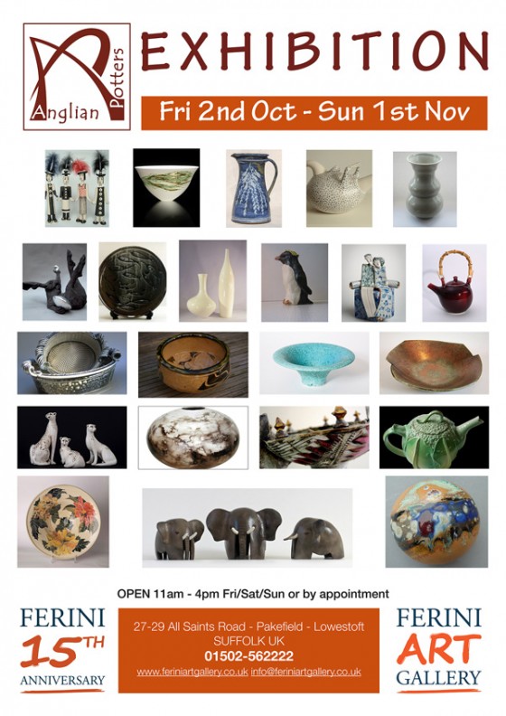 Anglian Potters Selected Members’ Exhibition 2015