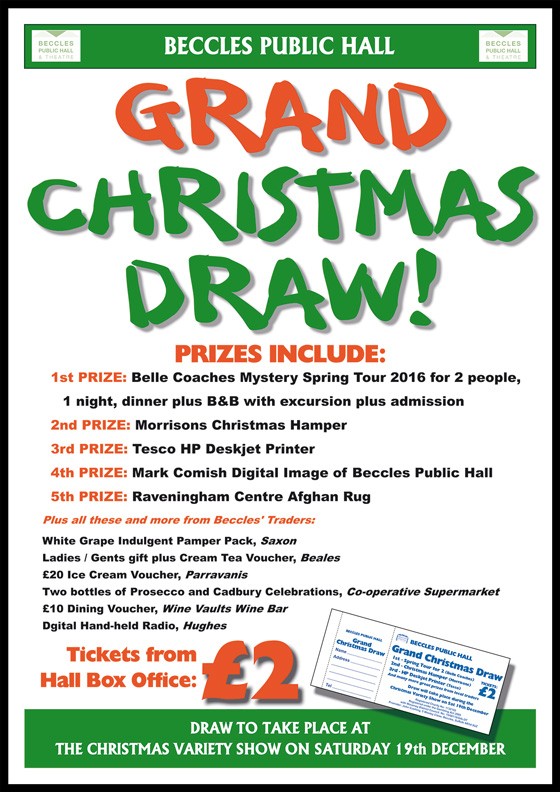 Beccles Public Hall Grand Christmas Draw