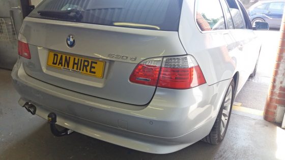 BMW-fitted-with-Detachable-Towbar-at-DanHIRE-TOWBARS