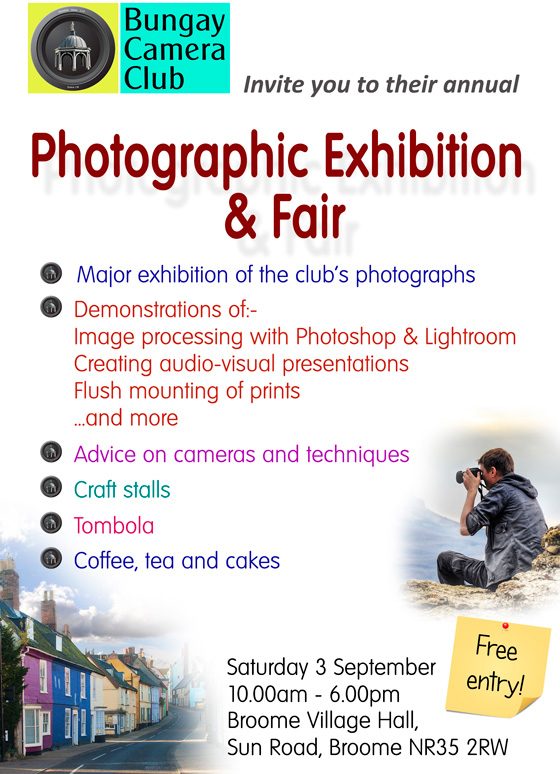 Bungay Camera Club photographic exhibition and fair
