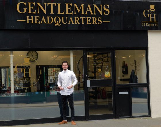 Ryan Lawes, of Gentleman’s Headquarters, a new barber shop in Regent Street
