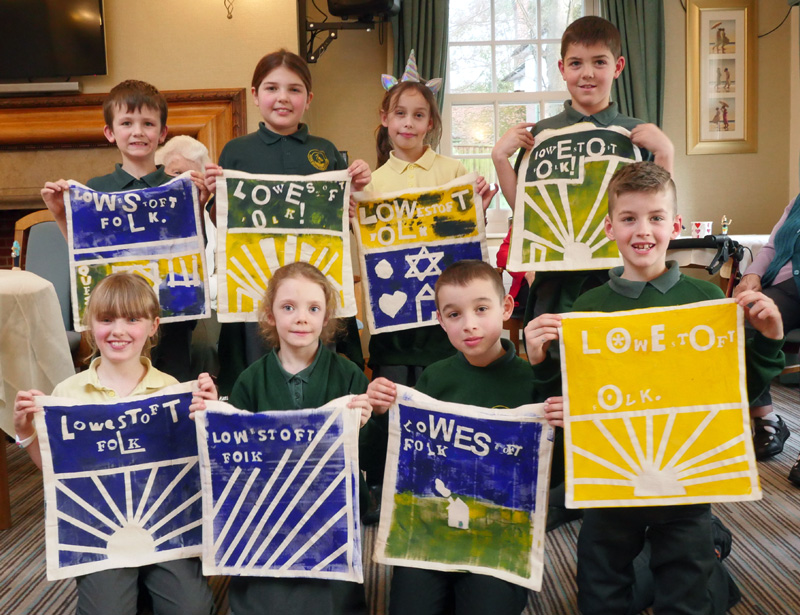 School pupils from Oulton Broad primary school