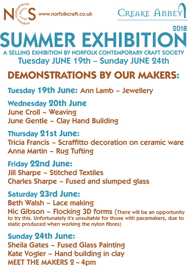 Norfolk Contemporary Craft Society Summer Exhibition