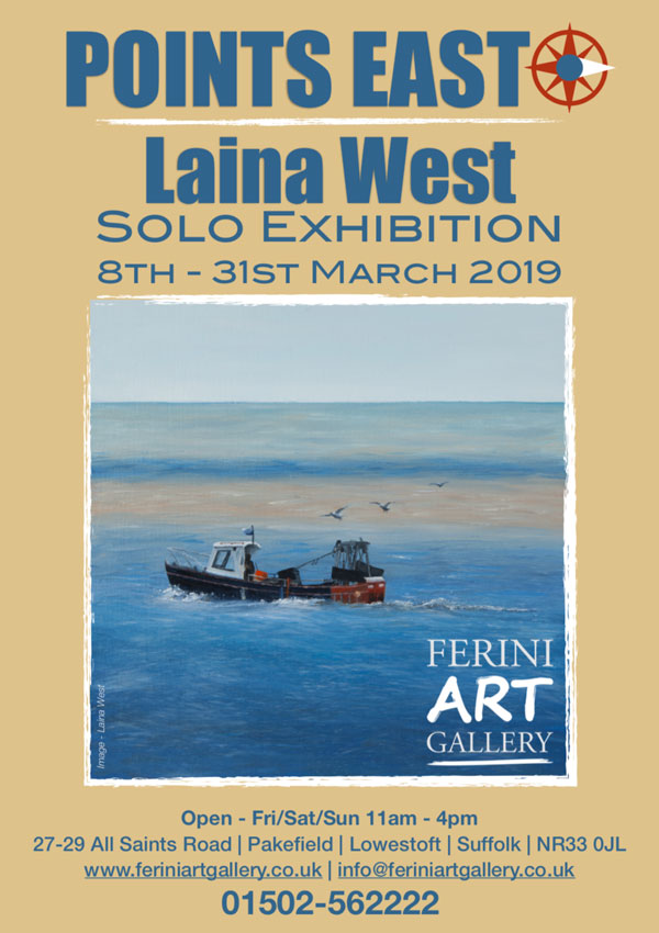 Points East: Laina West Solo Exhibition Ferini Art Gallery