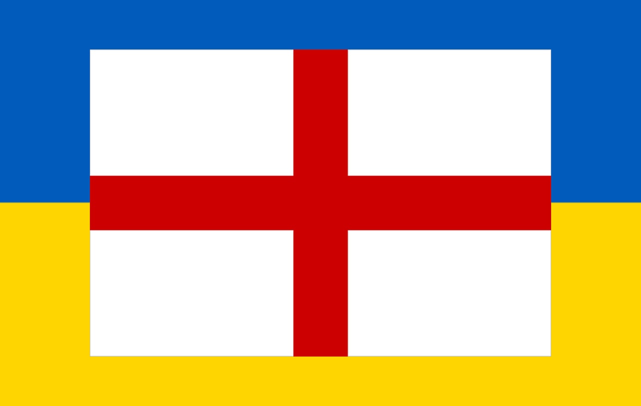 England and St George stands with Ukraine!