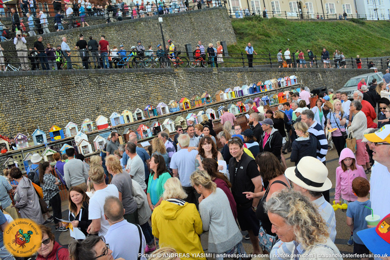 Crowds gather for the annual Crab Lobster Festival trail auction Credit Andreas Yiasimi