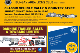 DANHIRE TRAILER SALES and TOWBARS LIMITED VISIT our Stand 26 BUNGAY LIONS CLASSIC VEHICLE RALLY AND COUNTRY FAYRE 2024